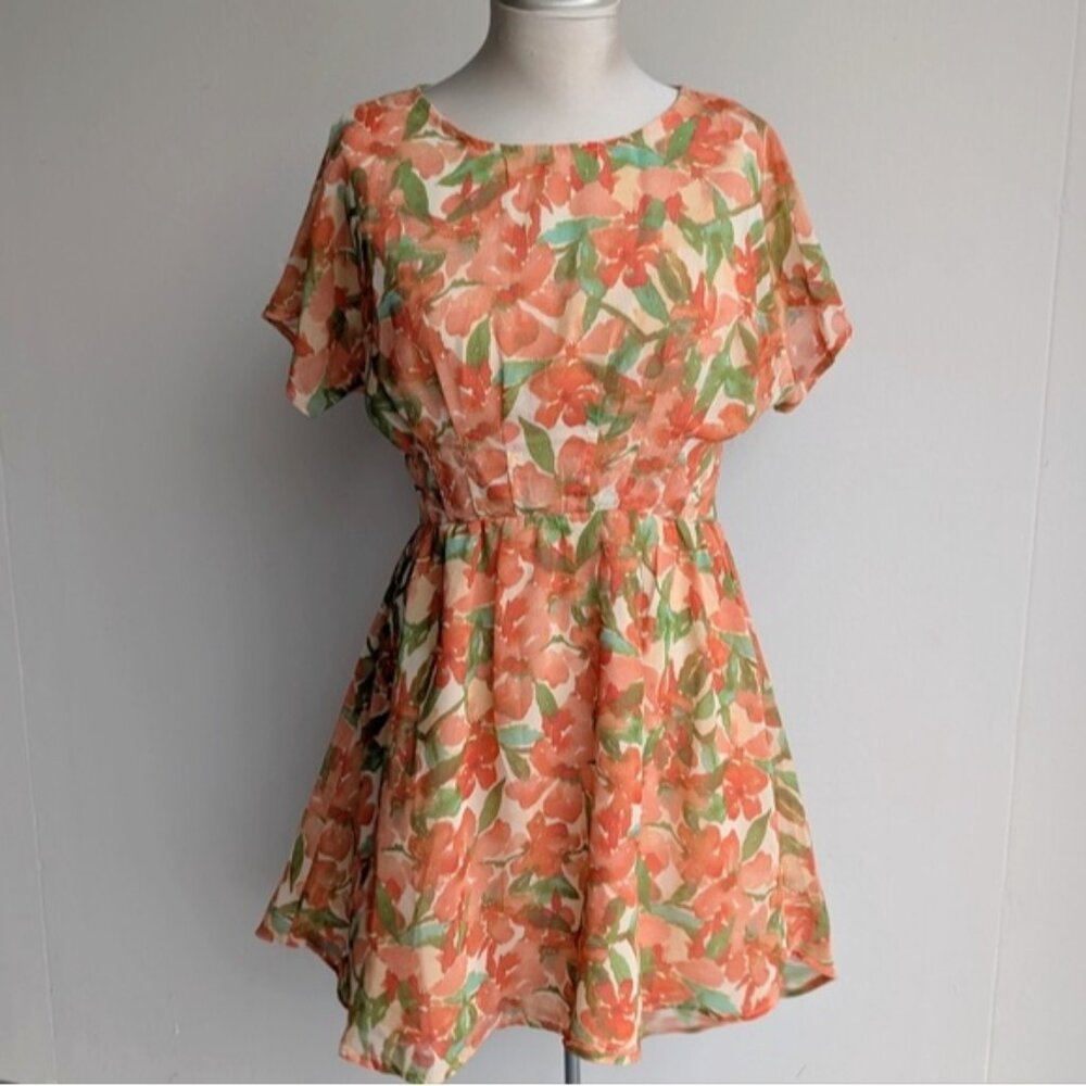 Cottagecore Floral Mini Dress